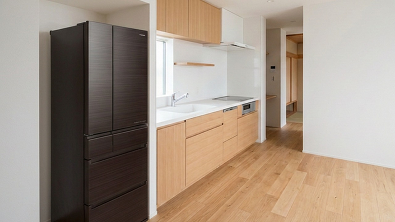 パナソニック 600L 6ドア冷蔵庫 NR-F608HPX キッチン設置シーン