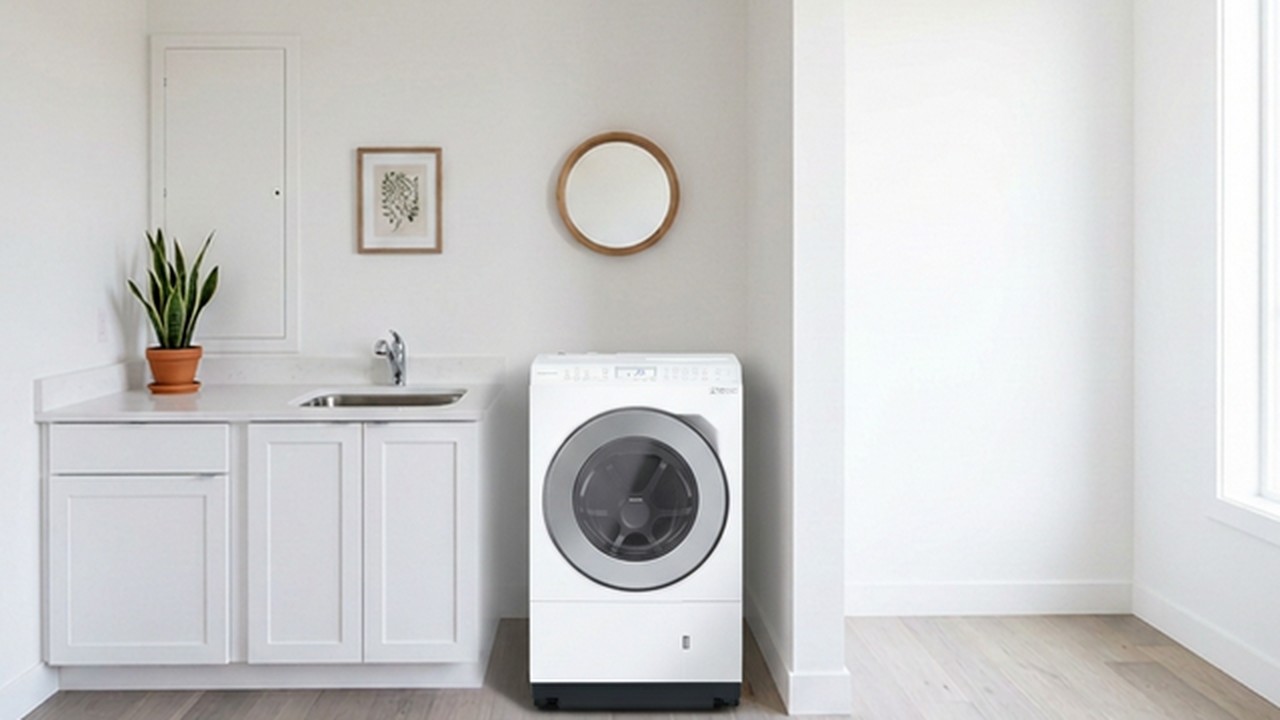 パナソニック ドラム式洗濯乾燥機 NA-LX127DL キッチン設置シーン