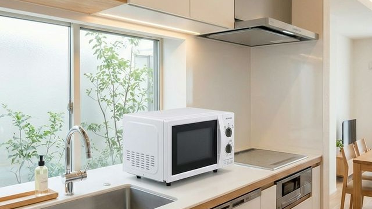 アイリスオーヤマ 電子レンジ 17L IMB-T176-5のキッチンシーン