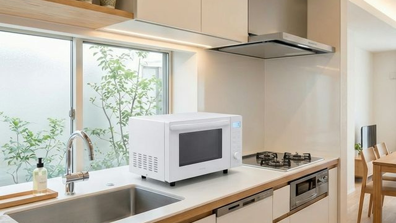 アイリスオーヤマ オーブンレンジ 18L MO-F1809のキッチンシーン