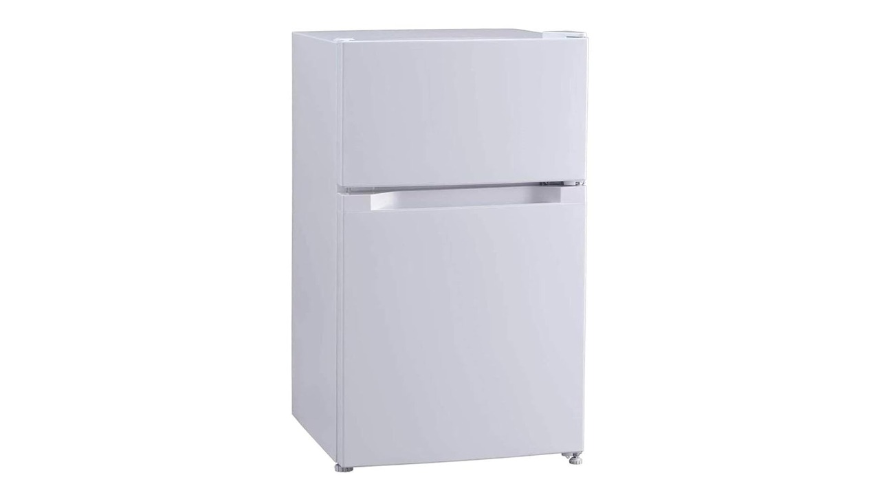 アイリスプラザ PRC-B092D 直冷式87L冷蔵庫