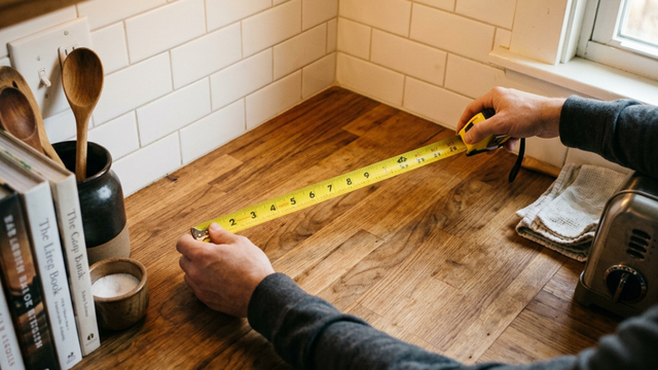 電子レンジ購入前の設置スペース計測