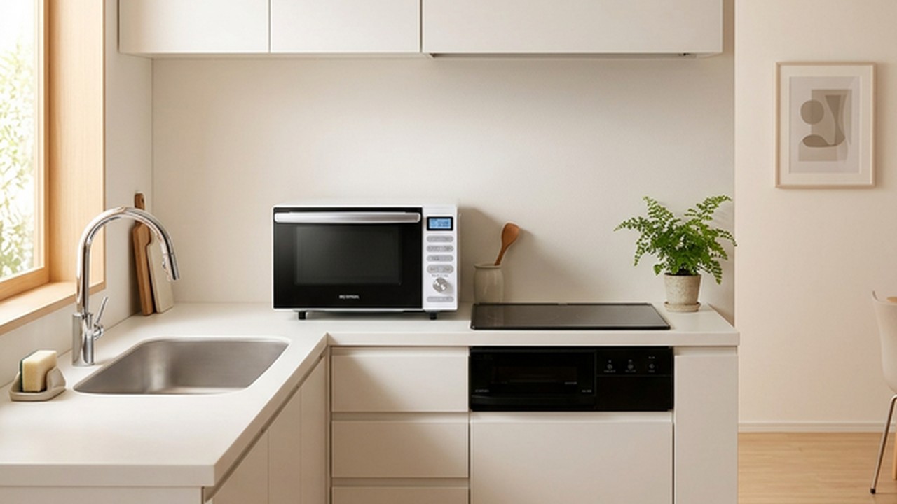 アイリスオーヤマ MO-F1805 キッチン設置シーン