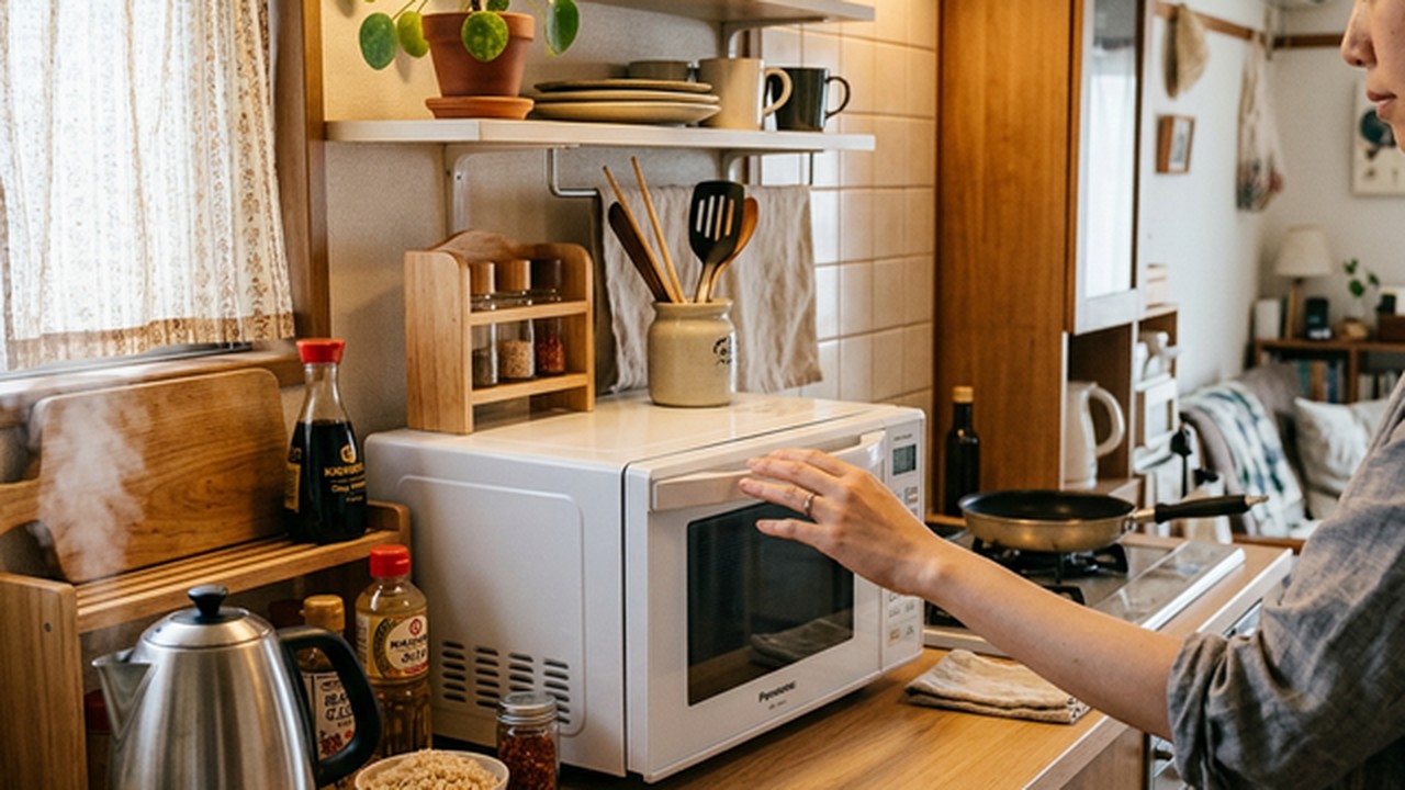 アイリスオーヤマ MO-F1805 キッチン設置シーン