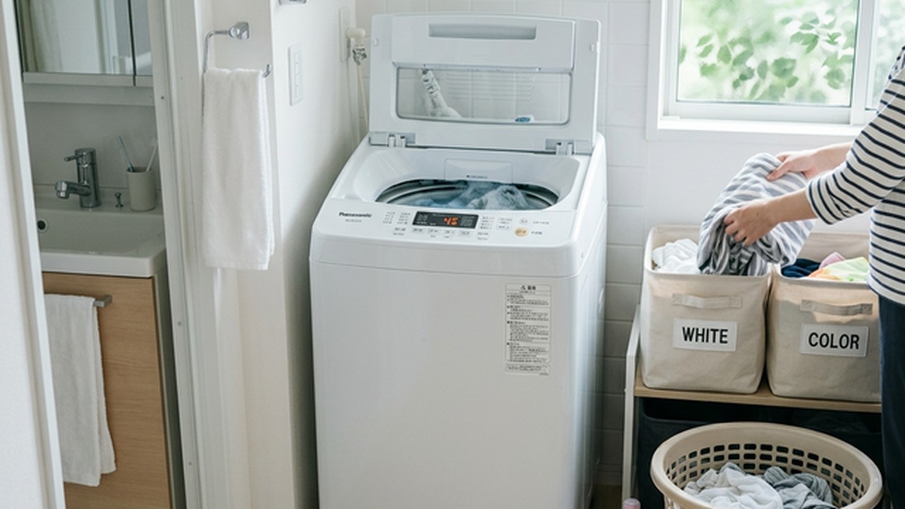 東芝 10kg 全自動洗濯機 AW-10VP3(W) 使用シーン